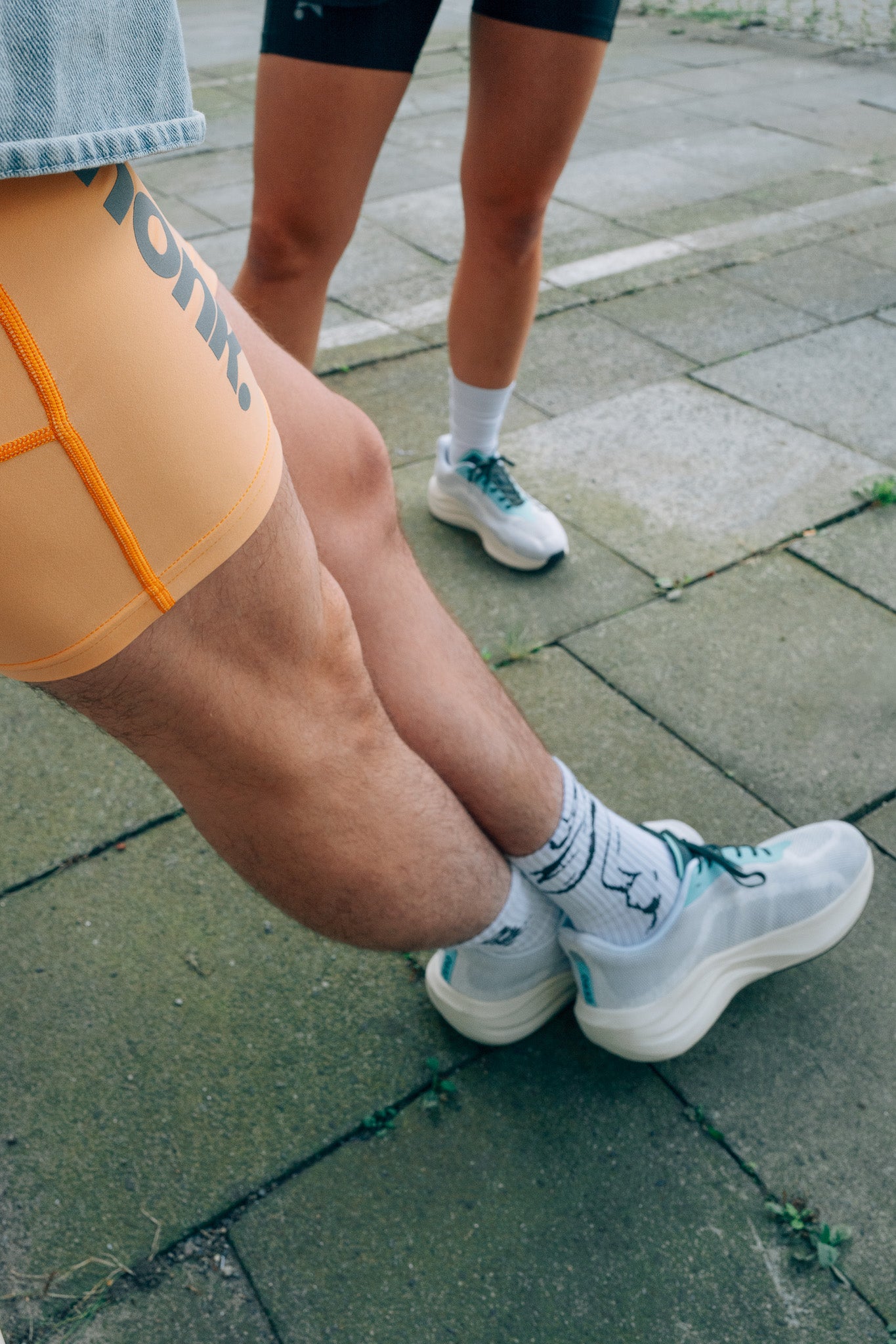 코어 하프 타이츠 맨