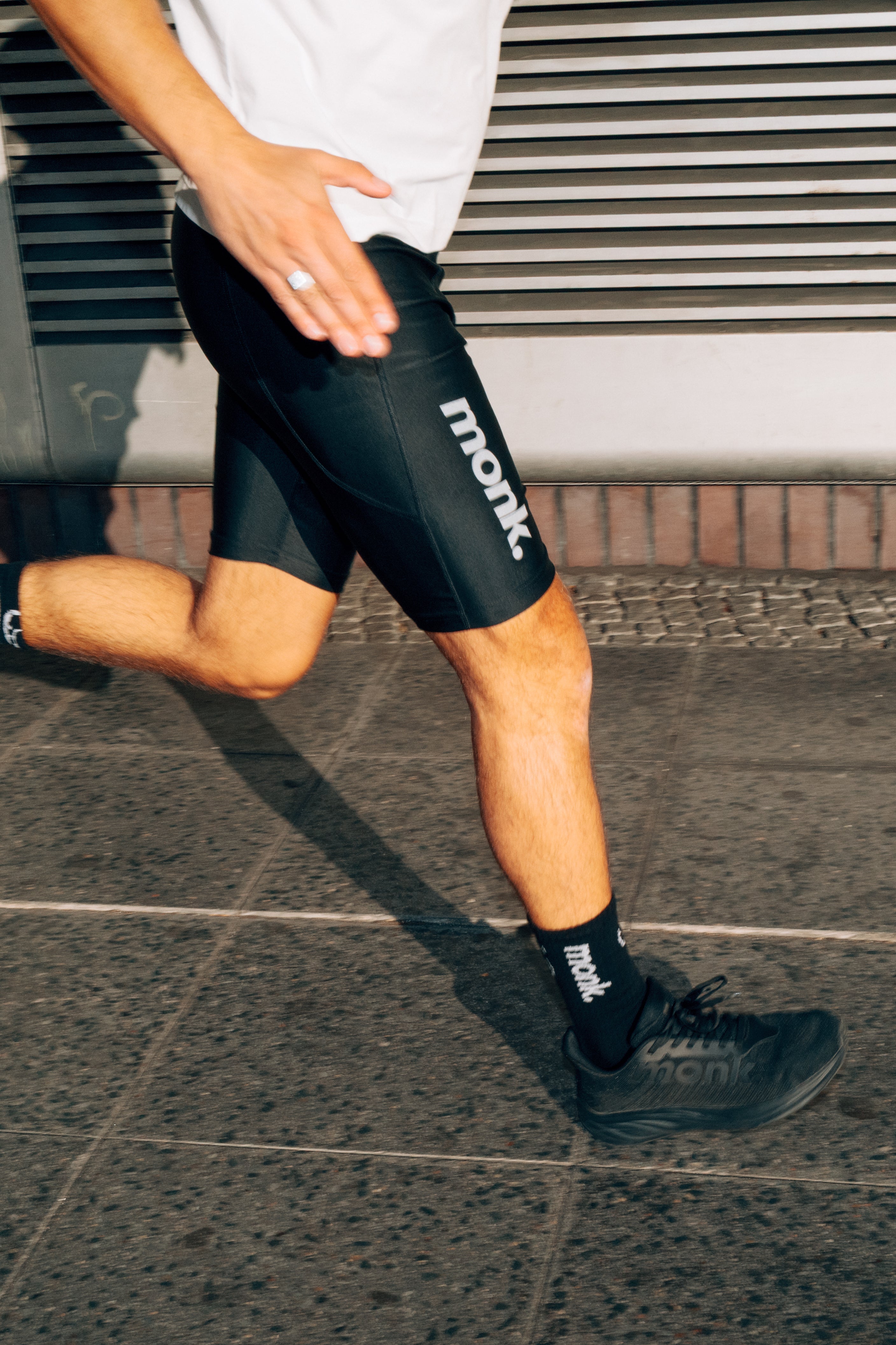 코어 하프 타이츠 맨